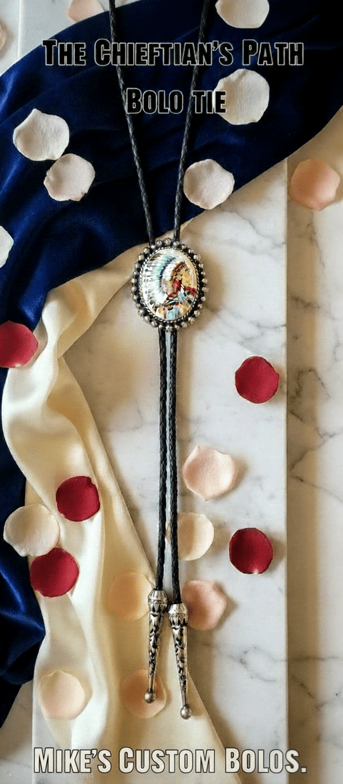 THE CHIEFTAIN'S PATH BOLO TIE - MIKE'S CUSTOM BOLOS