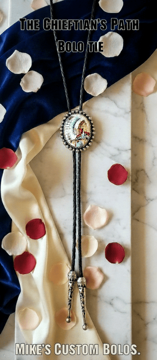 THE CHIEFTAIN'S PATH BOLO TIE - MIKE'S CUSTOM BOLOS