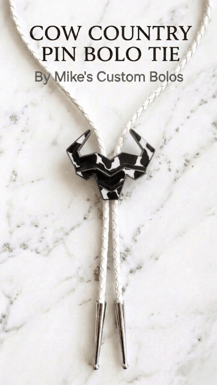 The Cow Country Bolo Tie ~ A Mike's Custom Bolos x Steer Hat Co Collaboration - MIKE'S CUSTOM BOLOS