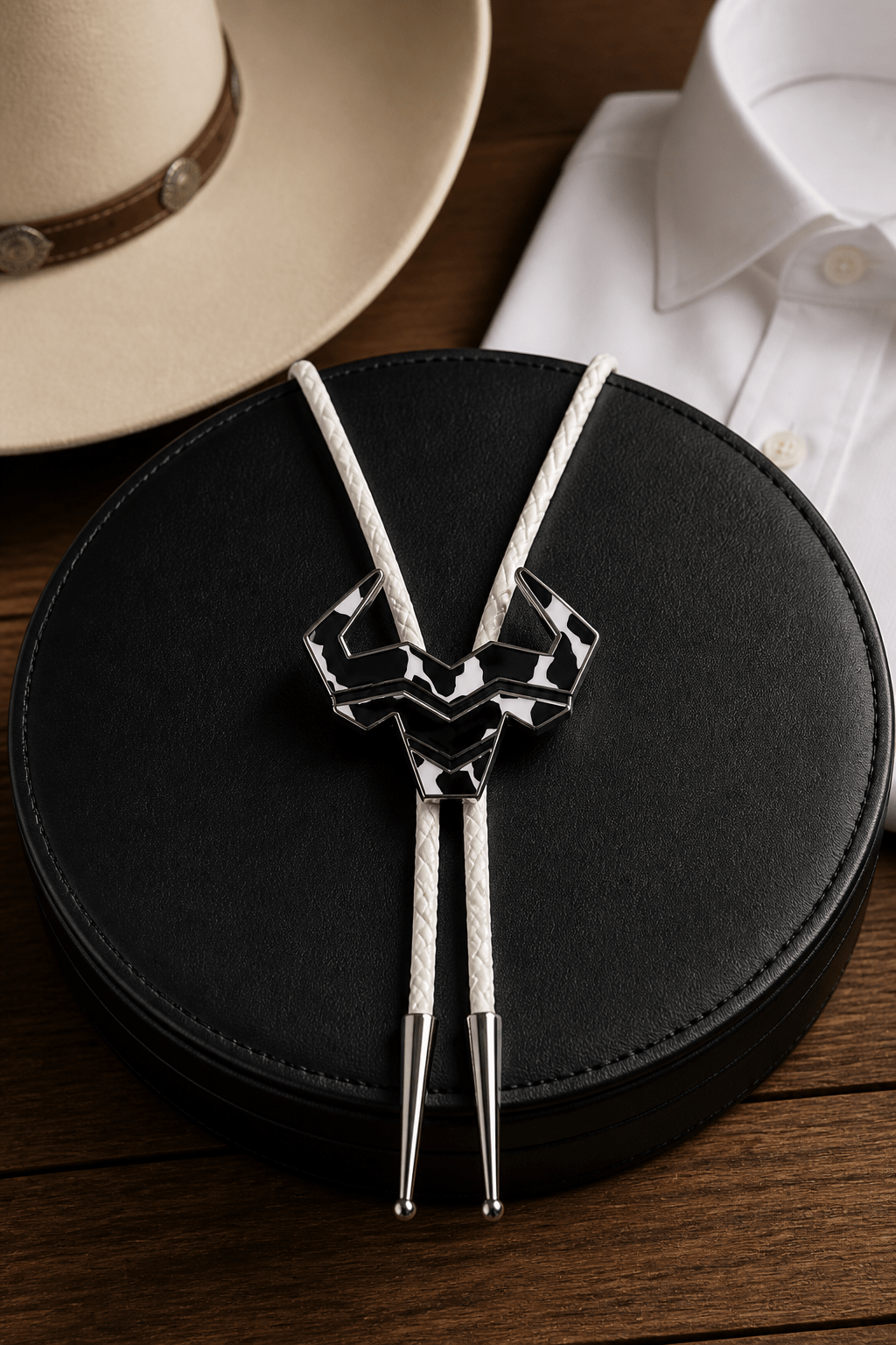 The Cow Country Bolo Tie ~ A Mike's Custom Bolos x Steer Hat Co Collaboration - MIKE'S CUSTOM BOLOS