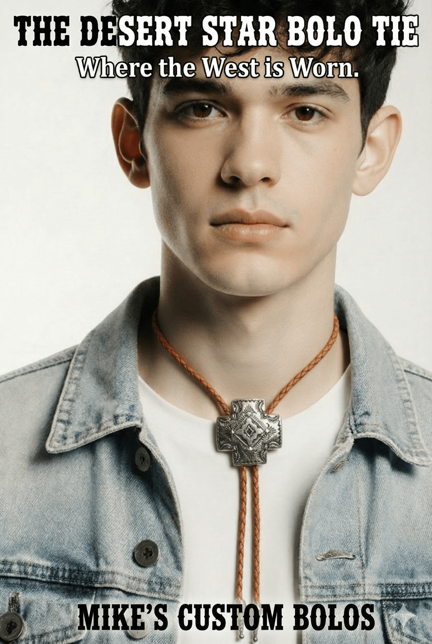 THE DESERT STAR BOLO TIE ~ MIKE'S CUSTOM BOLOS - MIKE'S CUSTOM BOLOS