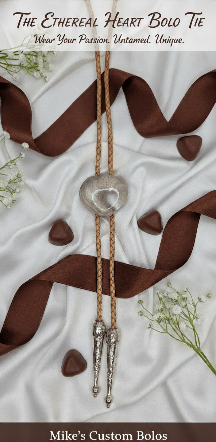 THE ETHEREAL HEART BOLO TIE - MIKE'S CUSTOM BOLOS