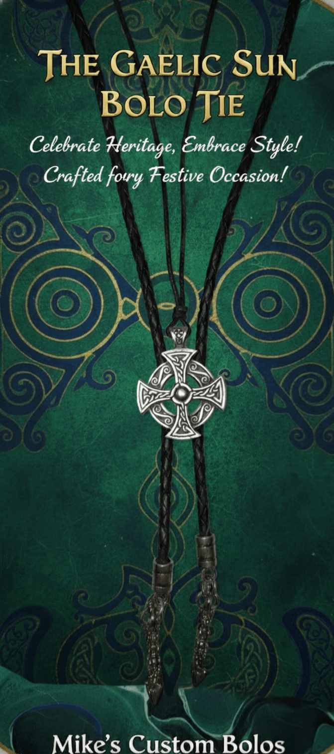 THE GAELIC SUN BOLO TIE - MIKE'S CUSTOM BOLOS