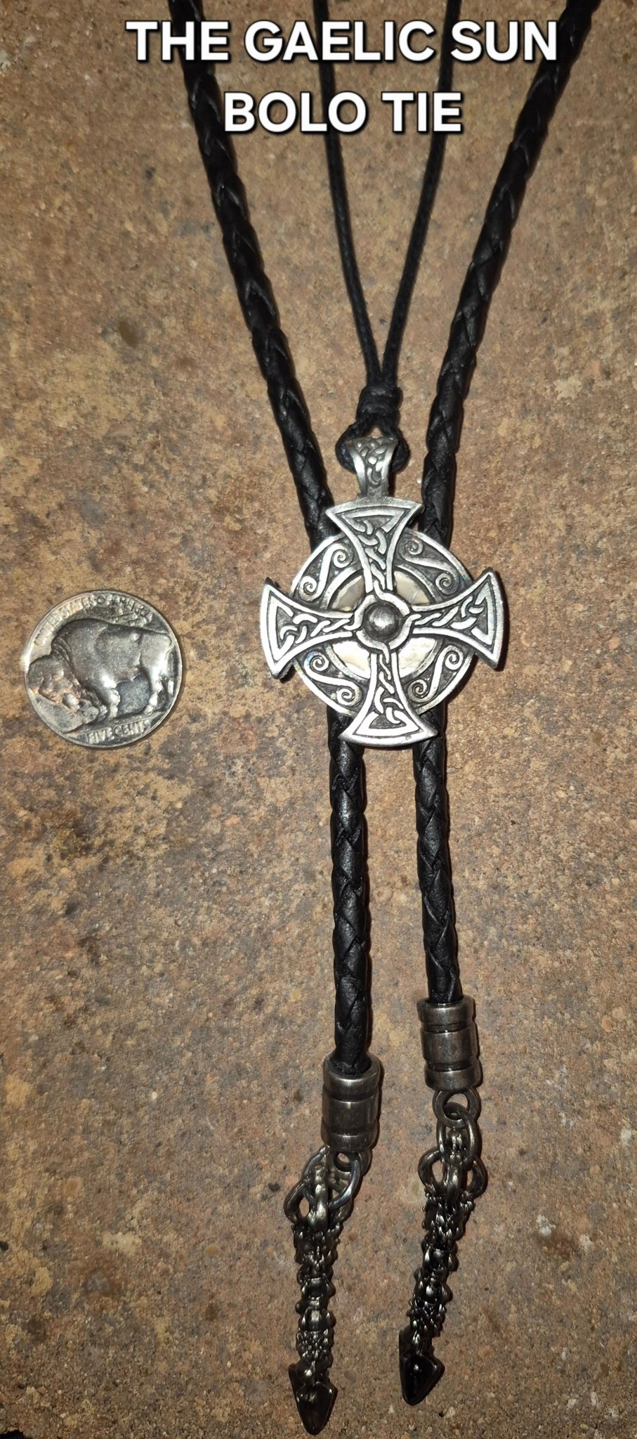 THE GAELIC SUN BOLO TIE - MIKE'S CUSTOM BOLOS