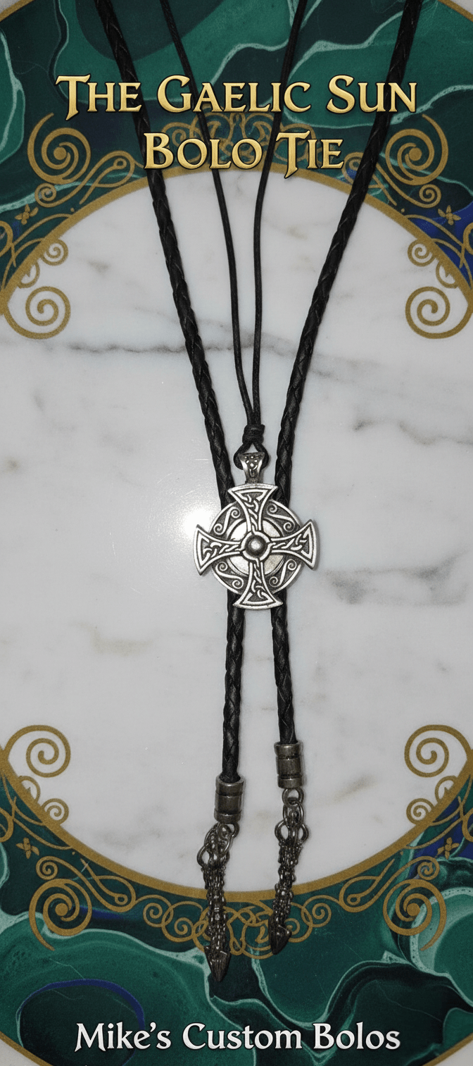 THE GAELIC SUN BOLO TIE - MIKE'S CUSTOM BOLOS