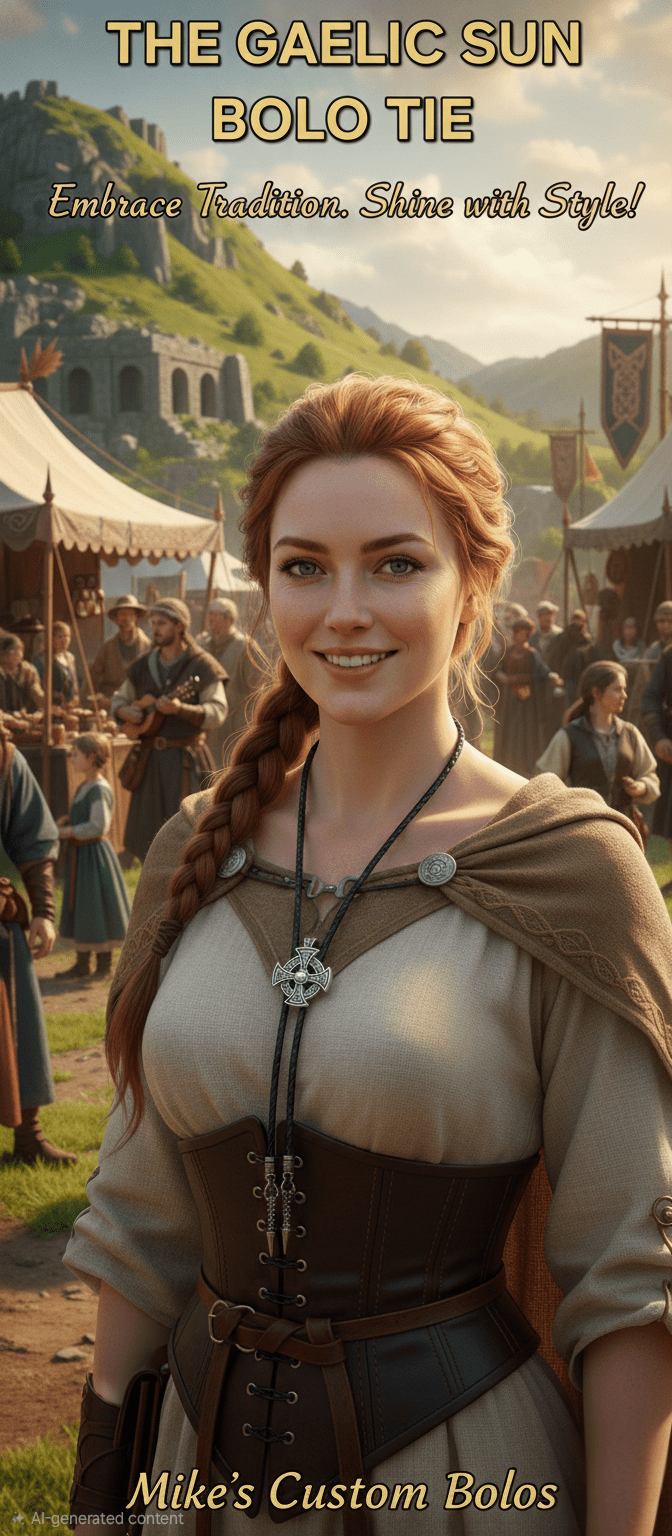 THE GAELIC SUN BOLO TIE - MIKE'S CUSTOM BOLOS