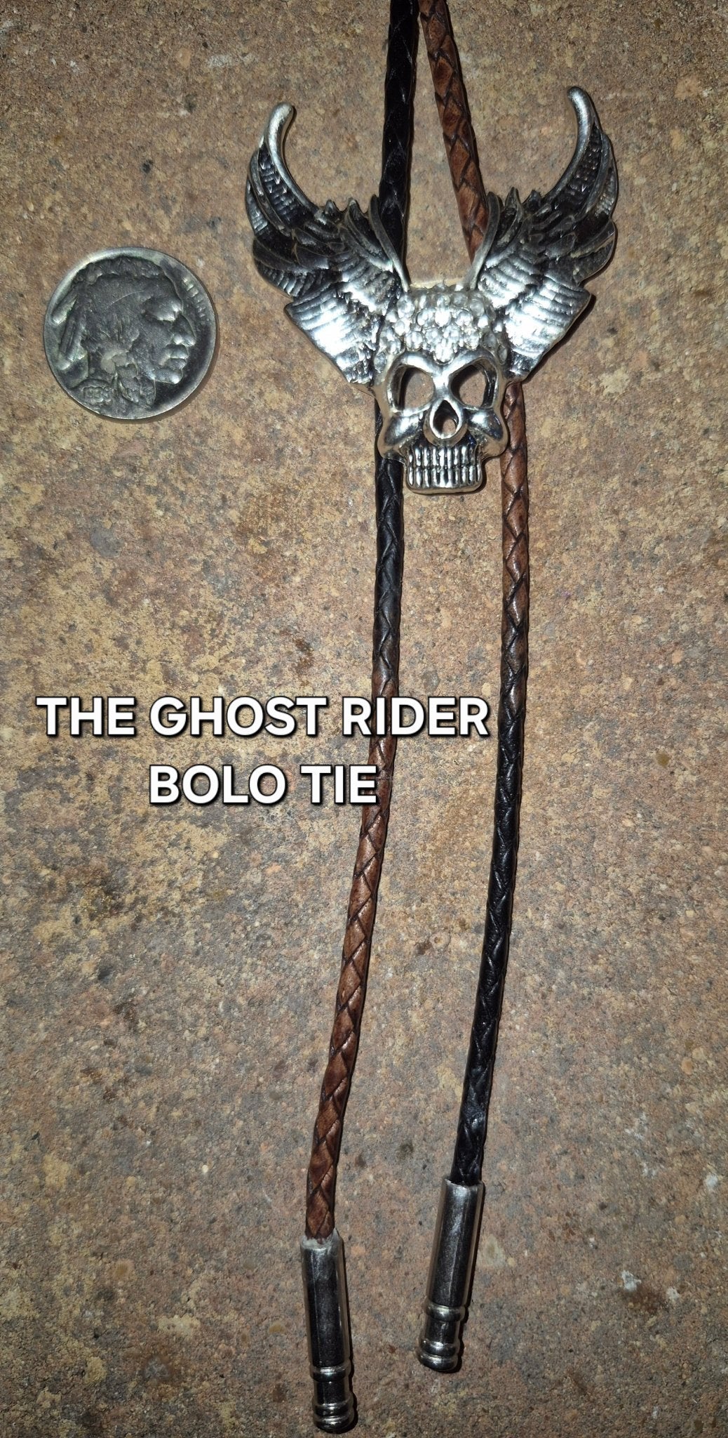 THE GHOST RIDER BOLO TIE ~ MIKE'S CUSTOM BOLOS - MIKE'S CUSTOM BOLOS