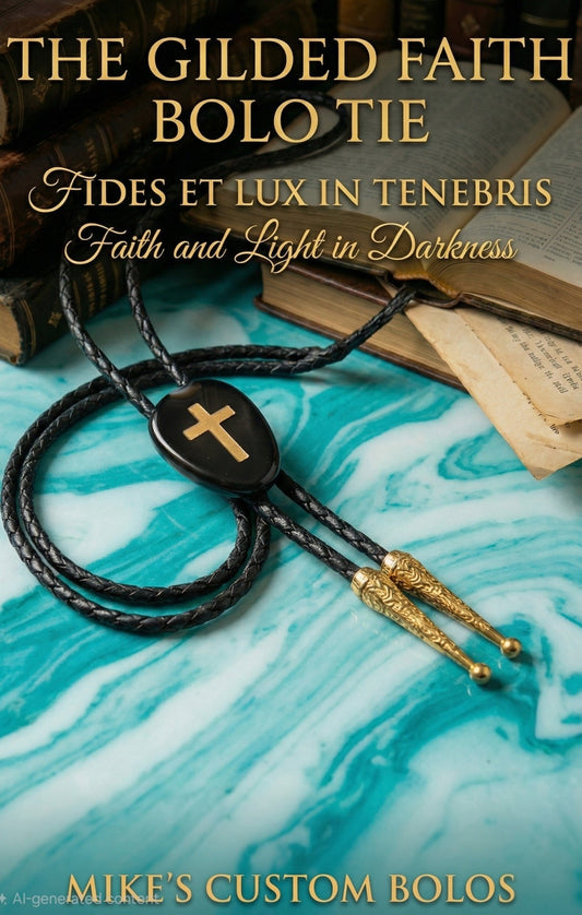 THE GILDED FAITH BOLO TIE - MIKE'S CUSTOM BOLOS