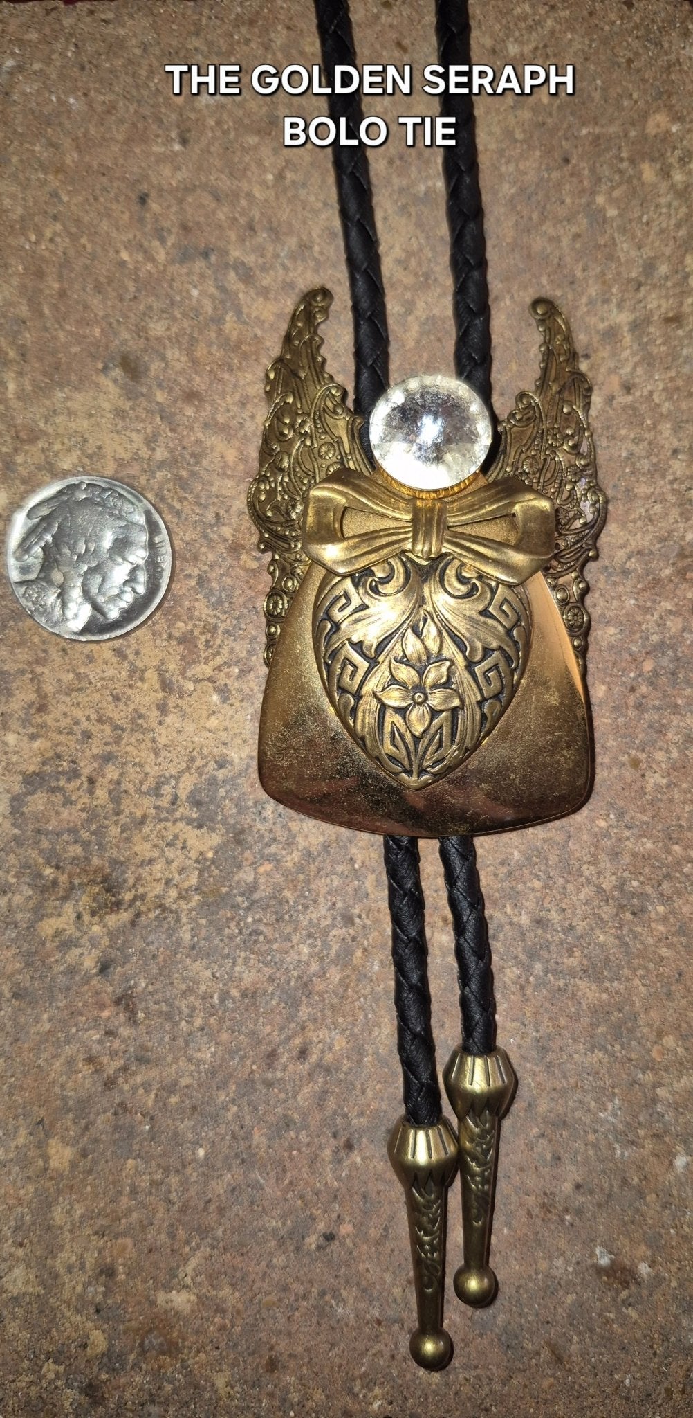 THE GOLDEN SERAPH BOLO TIE ~ MIKE'S CUSTOM BOLOS - MIKE'S CUSTOM BOLOS