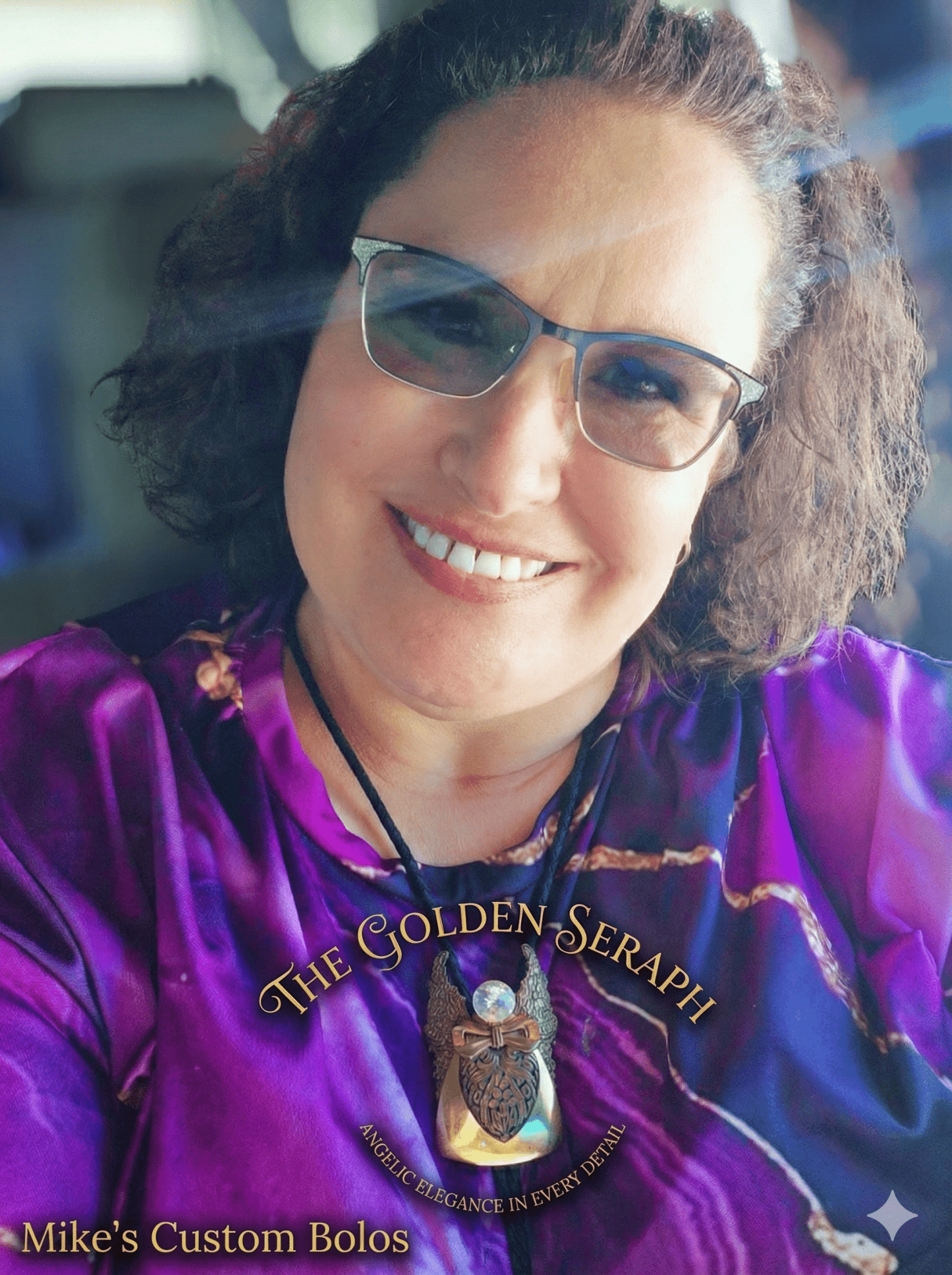 THE GOLDEN SERAPH BOLO TIE ~ MIKE'S CUSTOM BOLOS - MIKE'S CUSTOM BOLOS