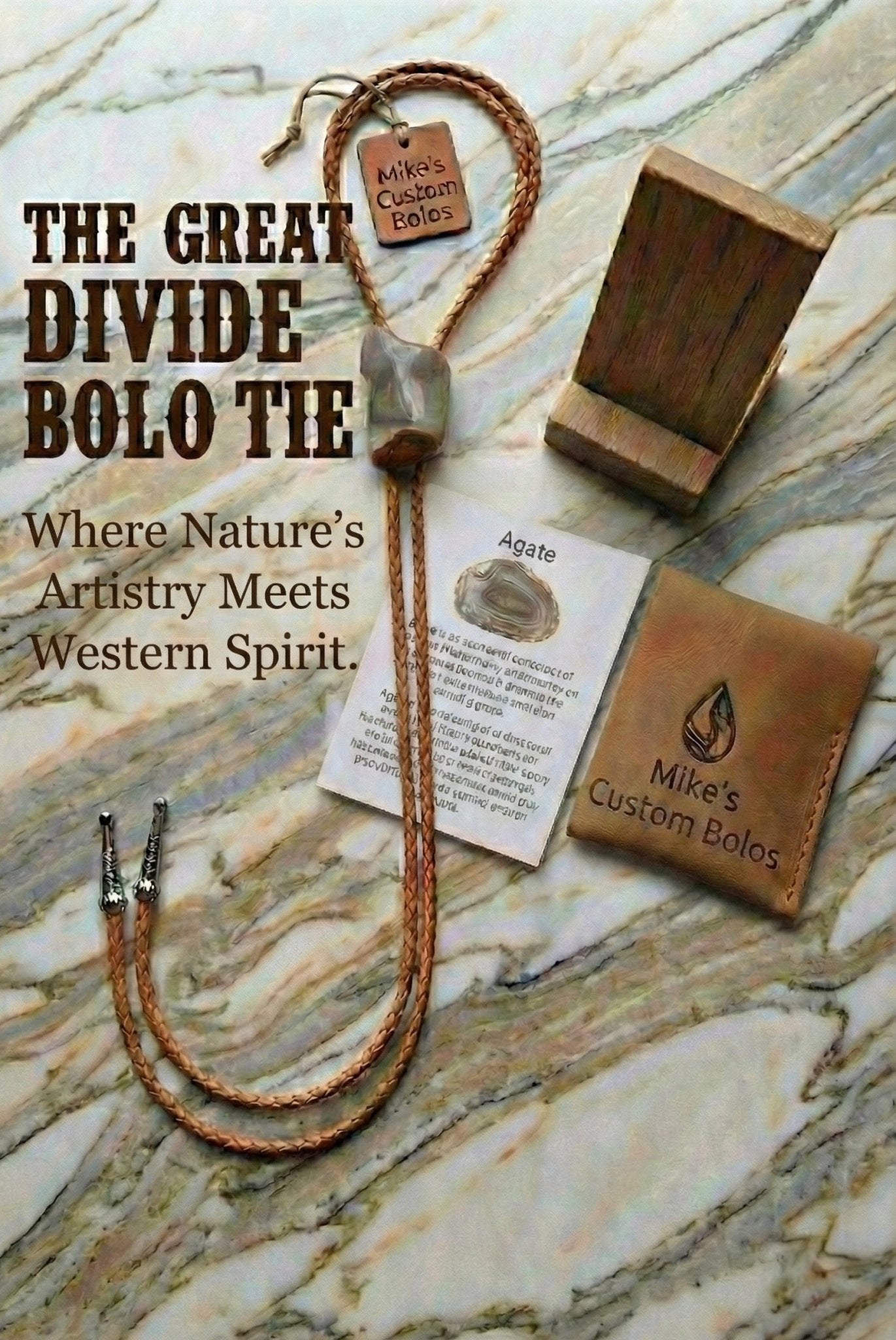 THE GREAT DIVIDE BOLO TIE - MIKE'S CUSTOM BOLOS