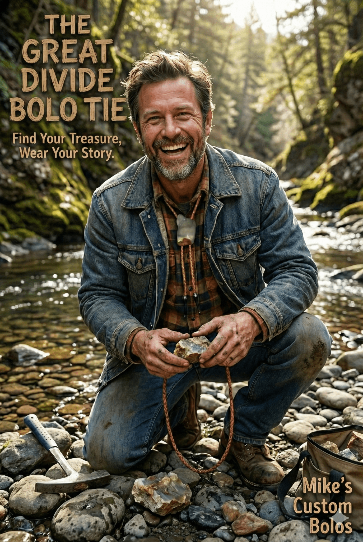 THE GREAT DIVIDE BOLO TIE - MIKE'S CUSTOM BOLOS