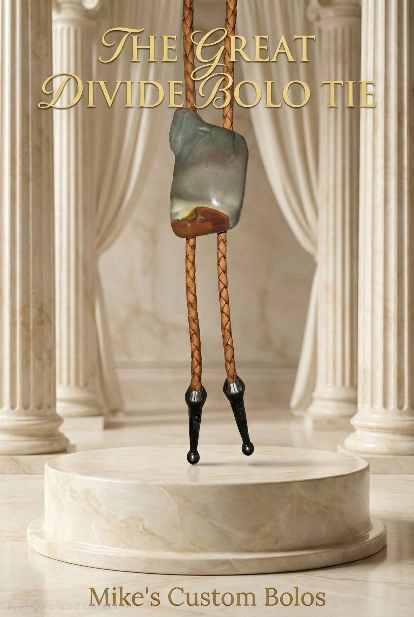 THE GREAT DIVIDE BOLO TIE - MIKE'S CUSTOM BOLOS