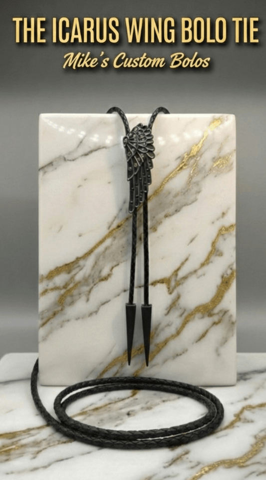 THE ICARUS WING BOLO TIE - MIKE'S CUSTOM BOLOS