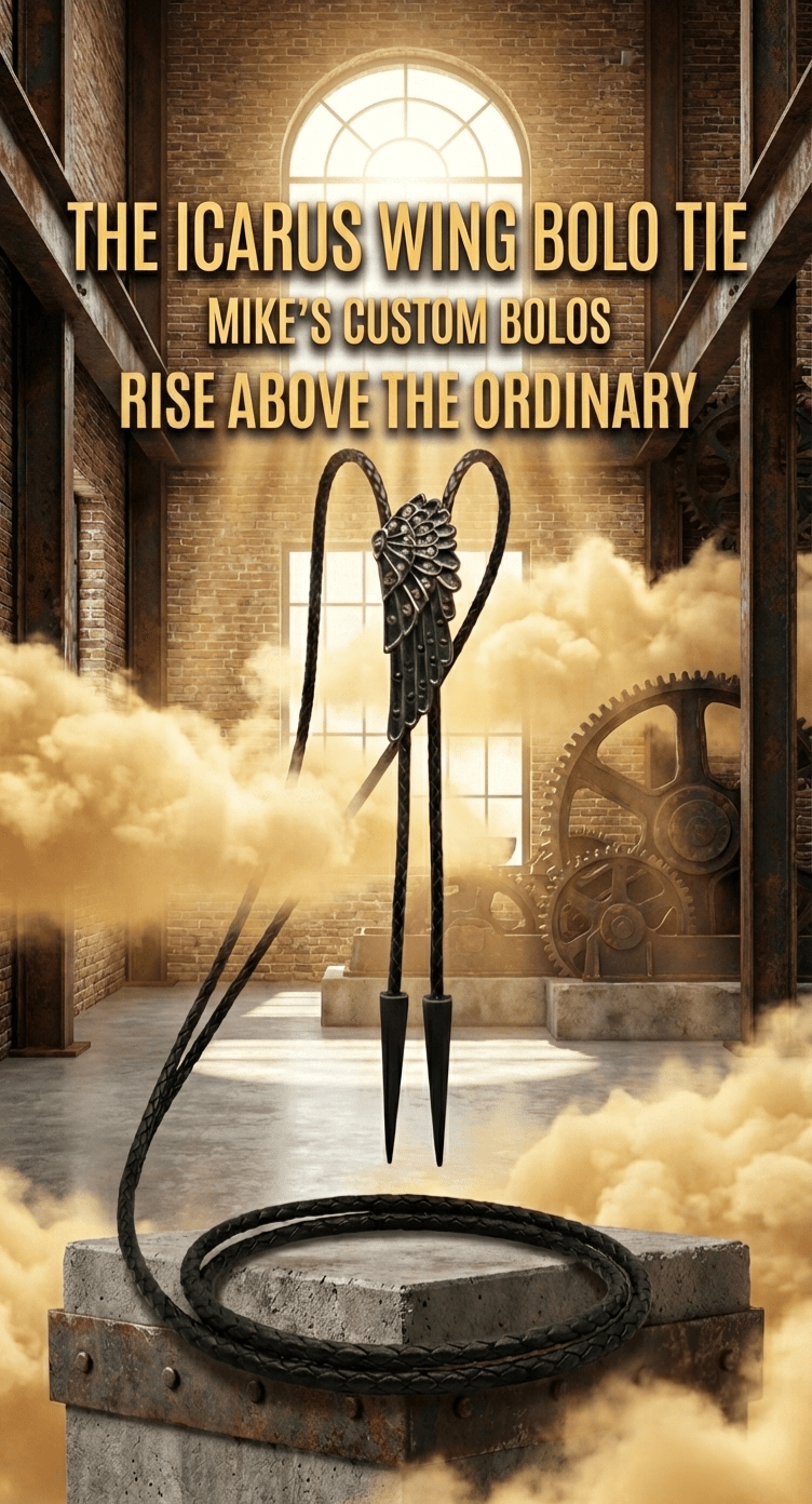 THE ICARUS WING BOLO TIE - MIKE'S CUSTOM BOLOS