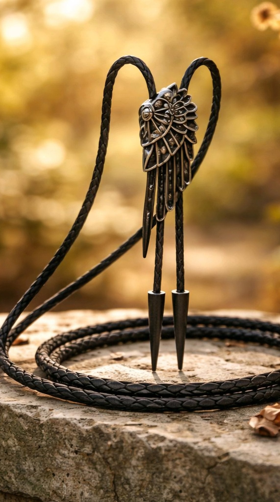 THE ICARUS WING BOLO TIE ~ ELEVATE YOUR STYLE - MIKE'S CUSTOM BOLOS