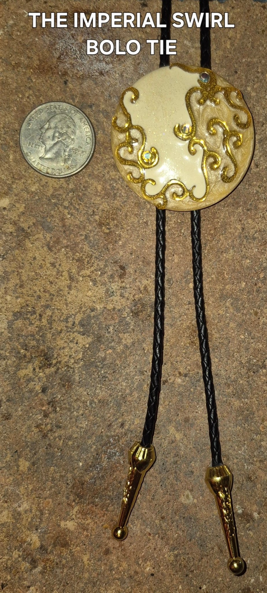 THE IMPERIAL SWIRL BOLO TIE - MIKE'S CUSTOM BOLOS