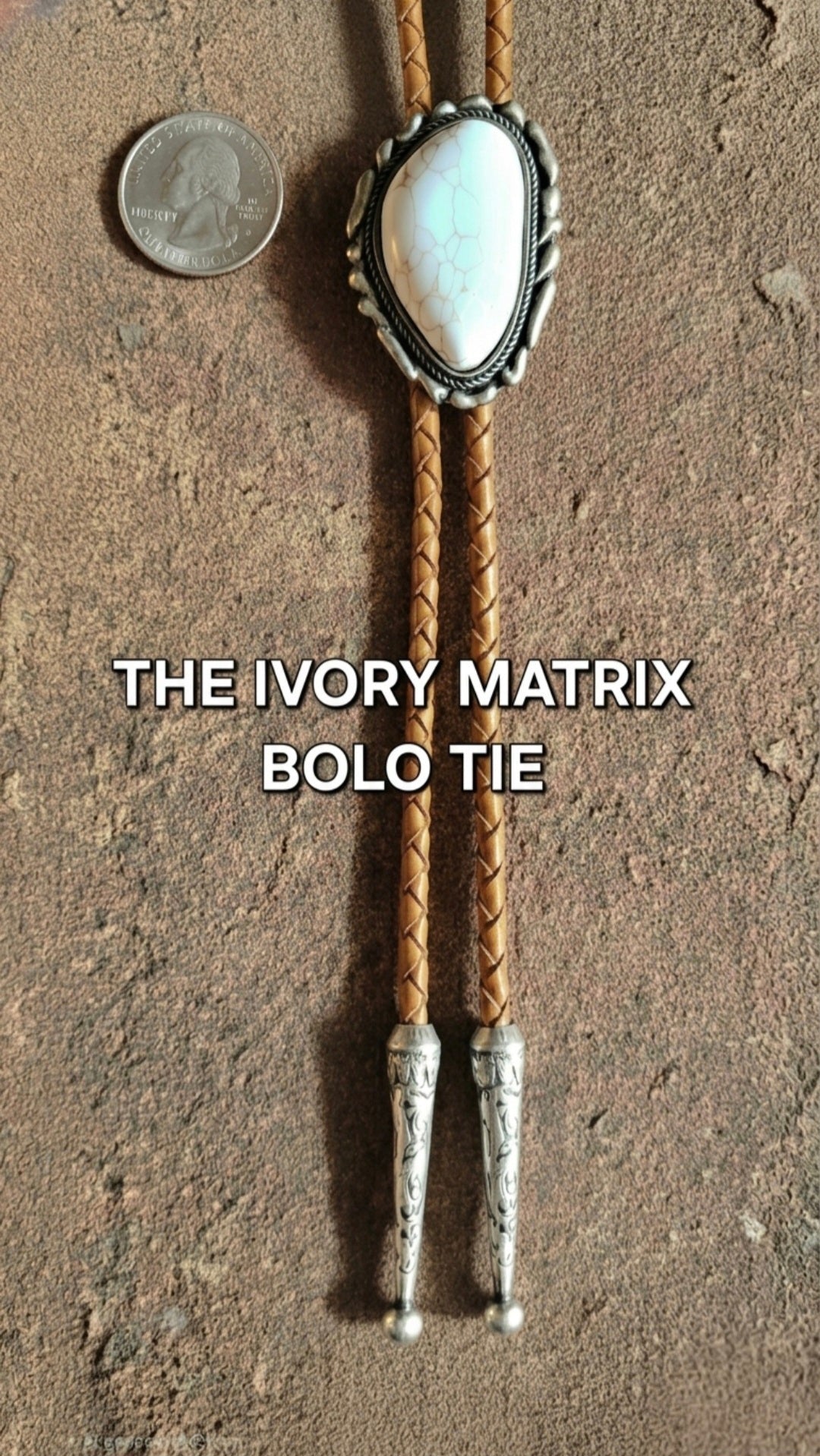 THE IVORY MATRIX BOLO TIE - MIKE'S CUSTOM BOLOS