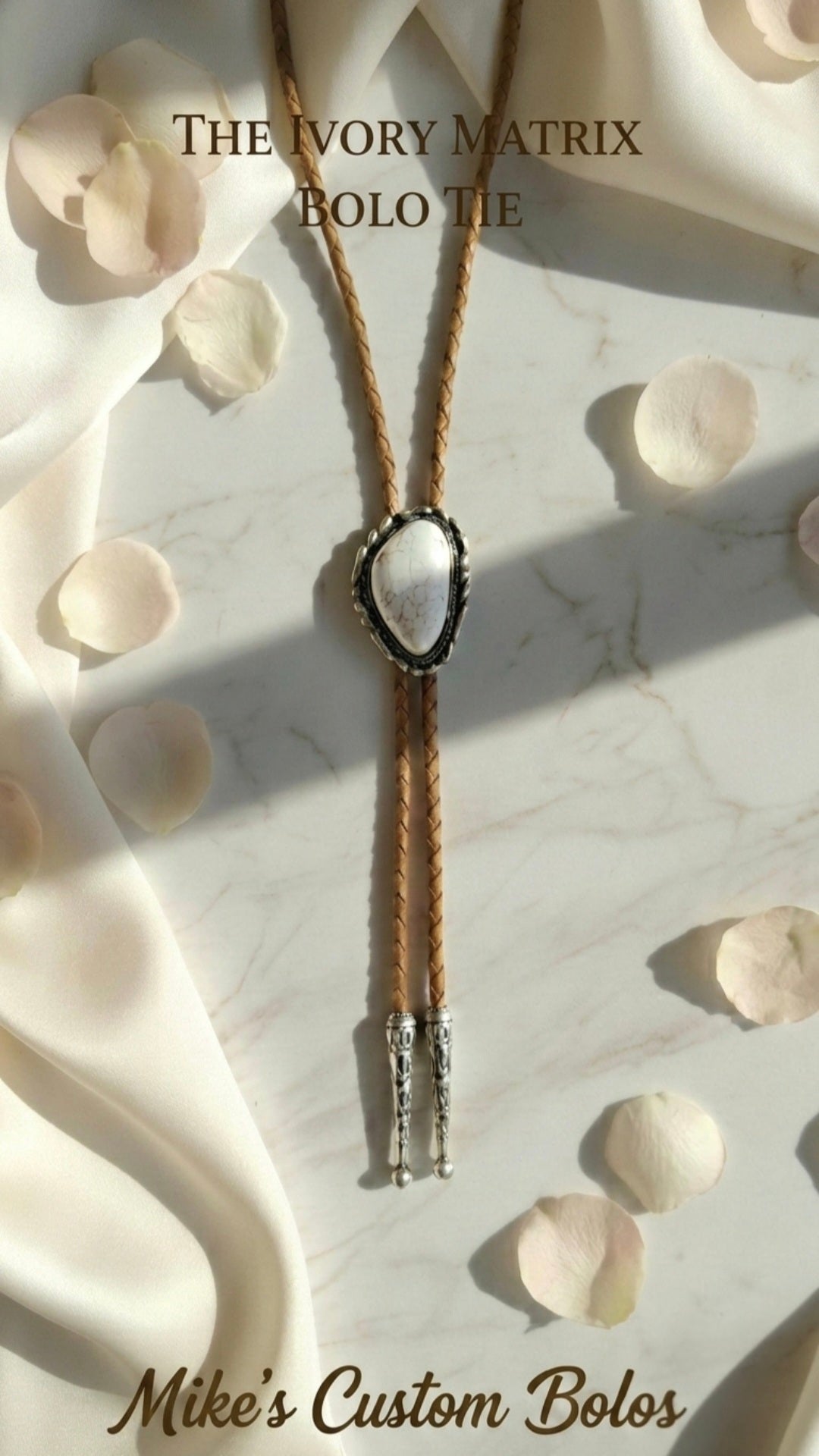 THE IVORY MATRIX BOLO TIE - MIKE'S CUSTOM BOLOS