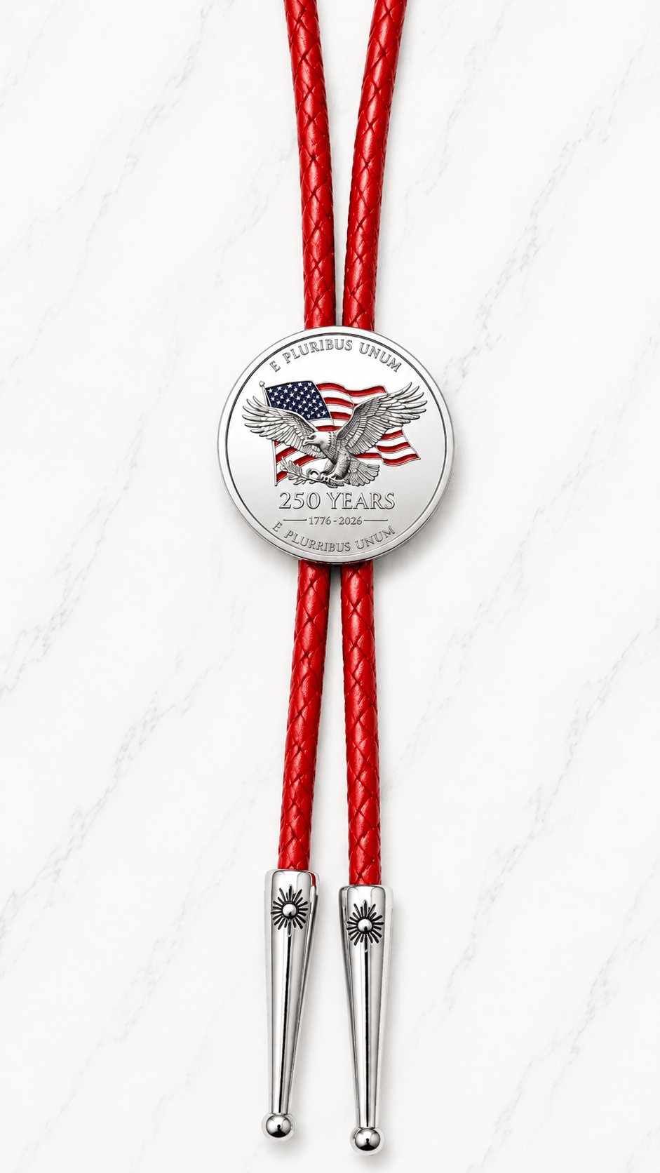 The Liberty Bell Bolo Tie (Side B) - MIKE'S CUSTOM BOLOS