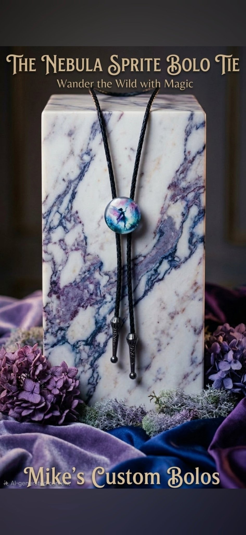 THE NEBULA SPRITE BOLO TIE - MIKE'S CUSTOM BOLOS