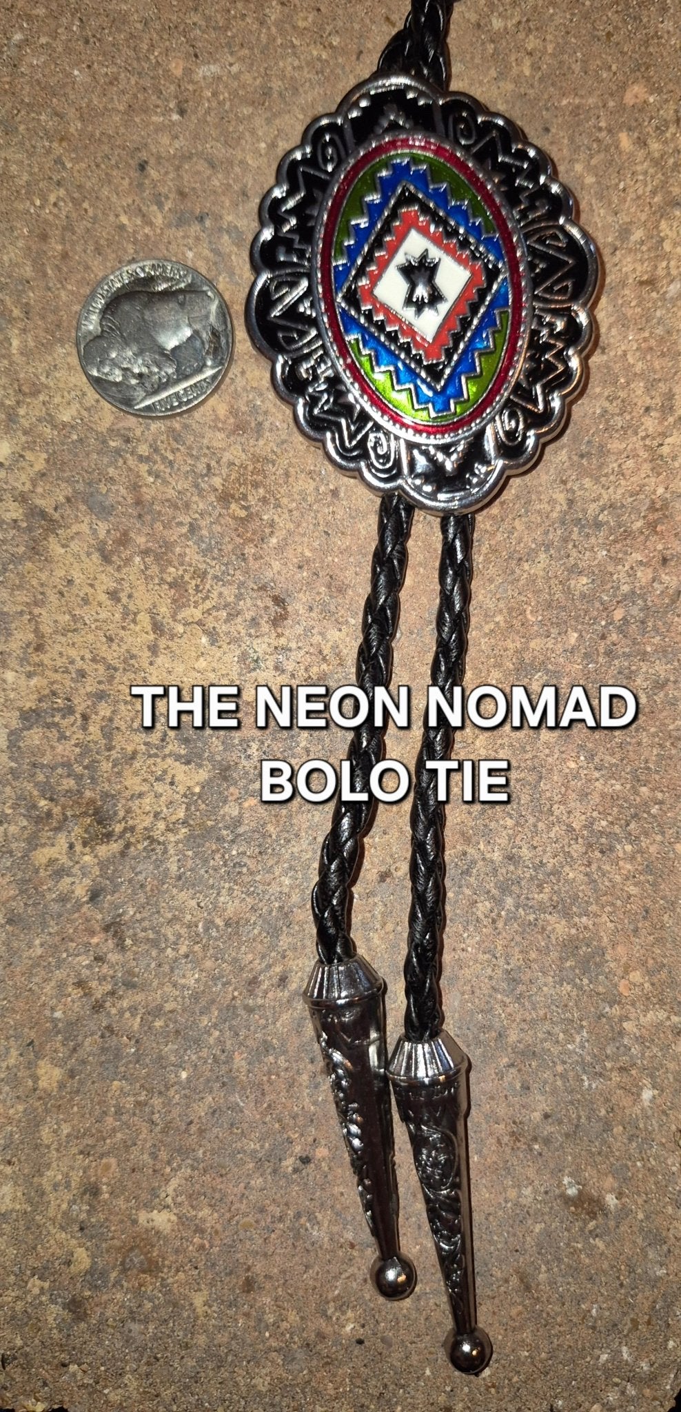 THE NEON NOMAD BOLO TIE - MIKE'S CUSTOM BOLOS