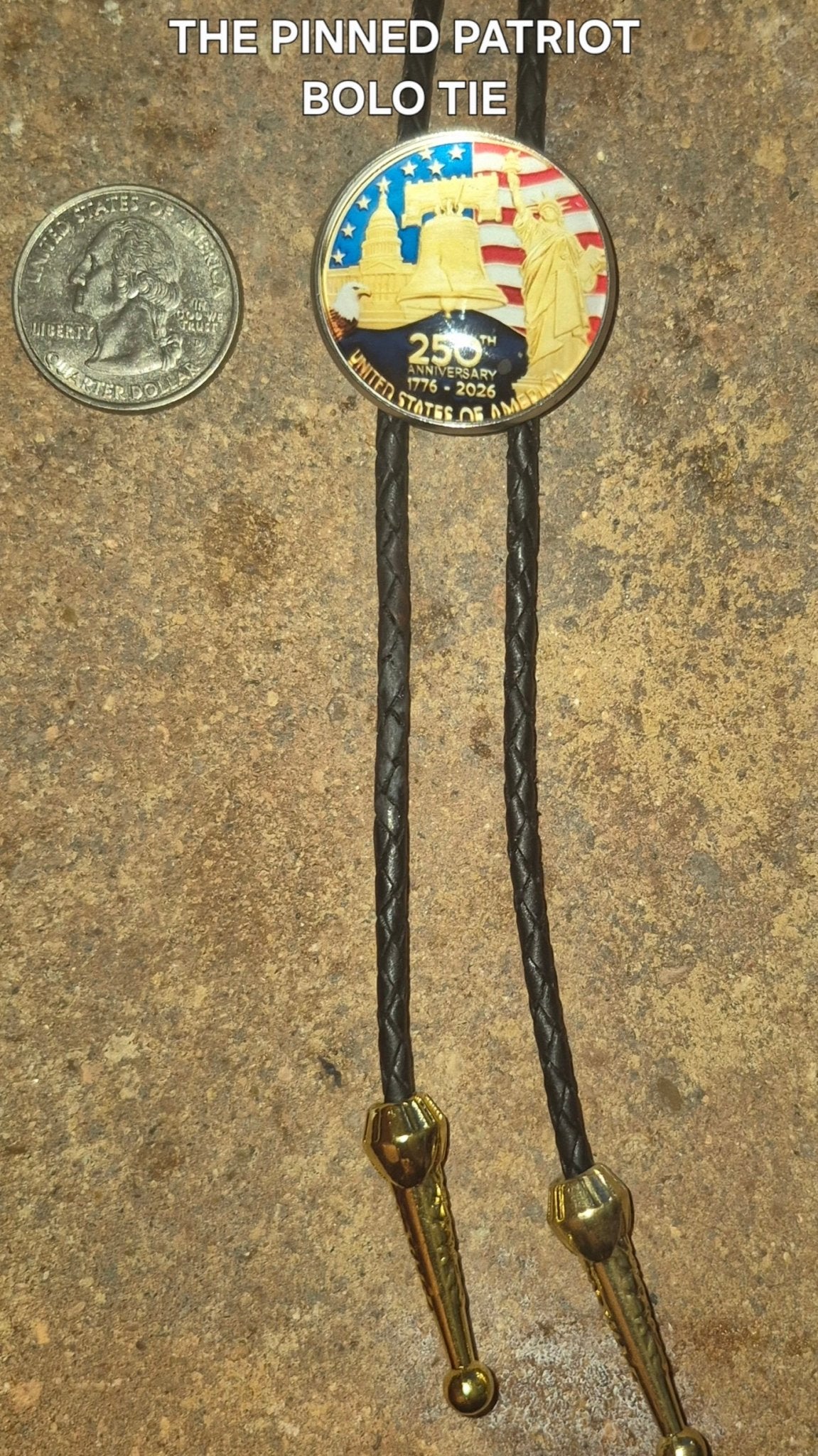 THE PINNED PATRIOT BOLO TIE - MIKE'S CUSTOM BOLOS