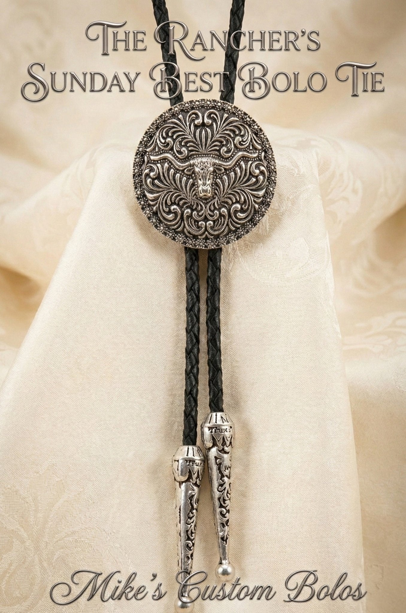 THE RANCHER'S SUNDAY BEST BOLO TIE - MIKE'S CUSTOM BOLOS