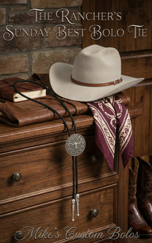 THE RANCHER'S SUNDAY BEST BOLO TIE - MIKE'S CUSTOM BOLOS