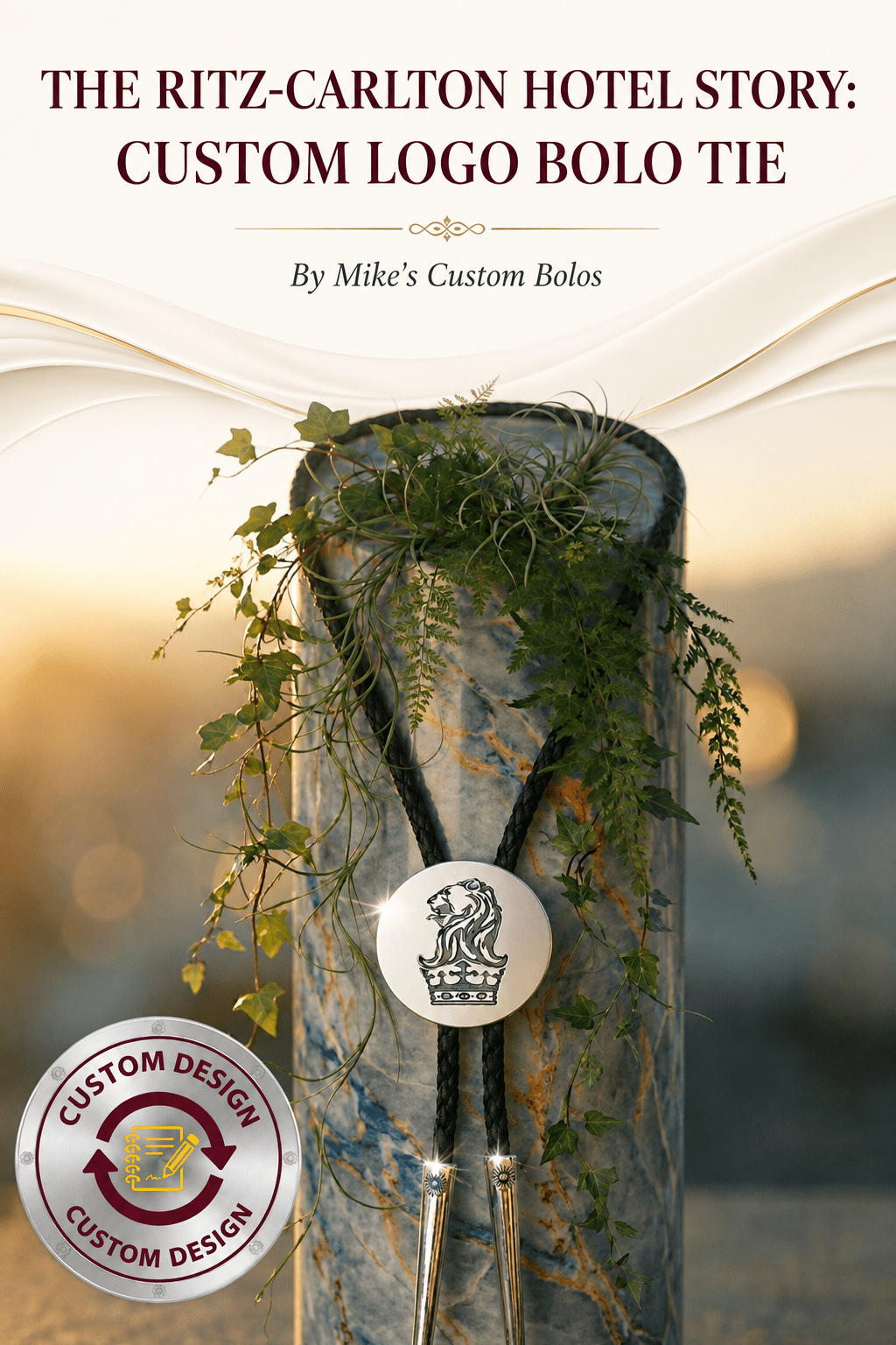 The Ritz-Carlton Hotel Story ~ Custom Lion Bolo Ties | Corporate Event - MIKE'S CUSTOM BOLOS