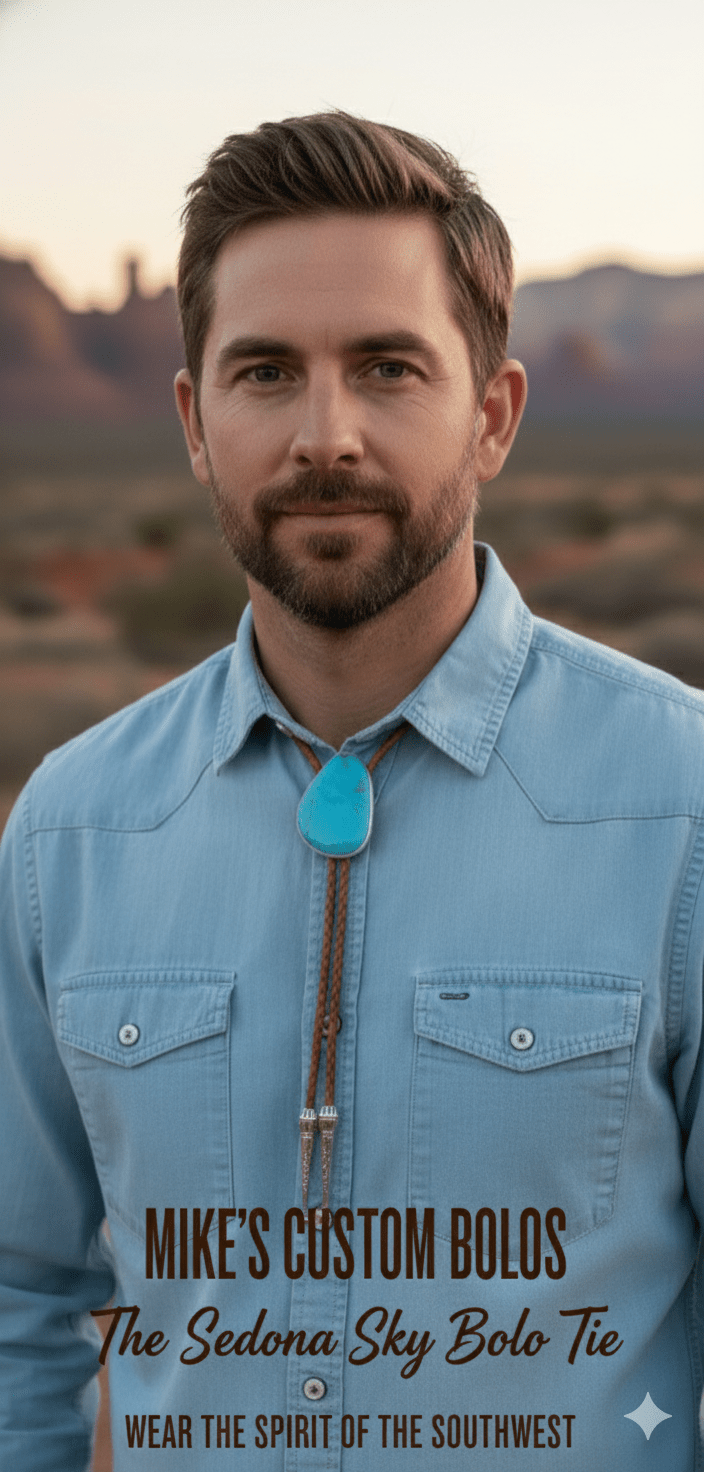 THE SEDONA SKY BOLO TIE - MIKE'S CUSTOM BOLOS