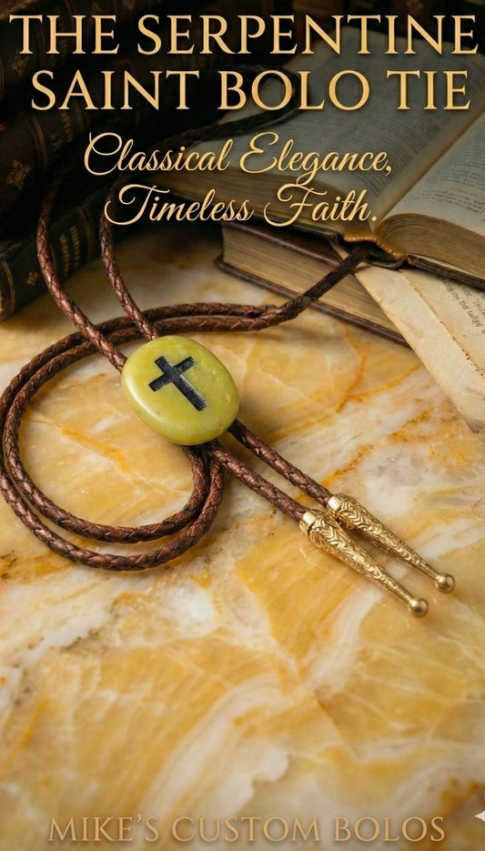 THE SERPENTINE SAINT BOLO TIE ~ MIKE'S CUSTOM BOLOS