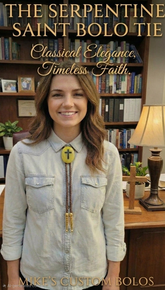THE SERPENTINE SAINT BOLO TIE ~ MIKE'S CUSTOM BOLOS