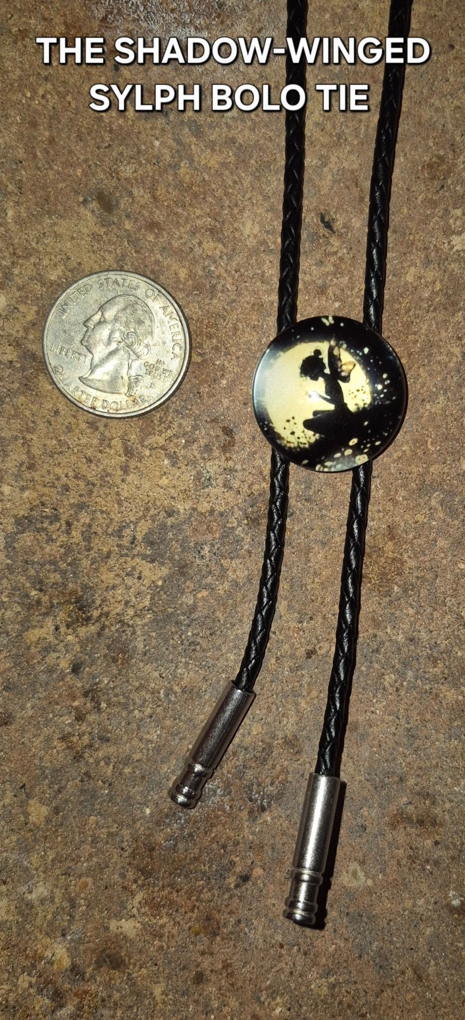THE SHADOW - WINGED SYLPH BOLO TIE - MIKE'S CUSTOM BOLOS
