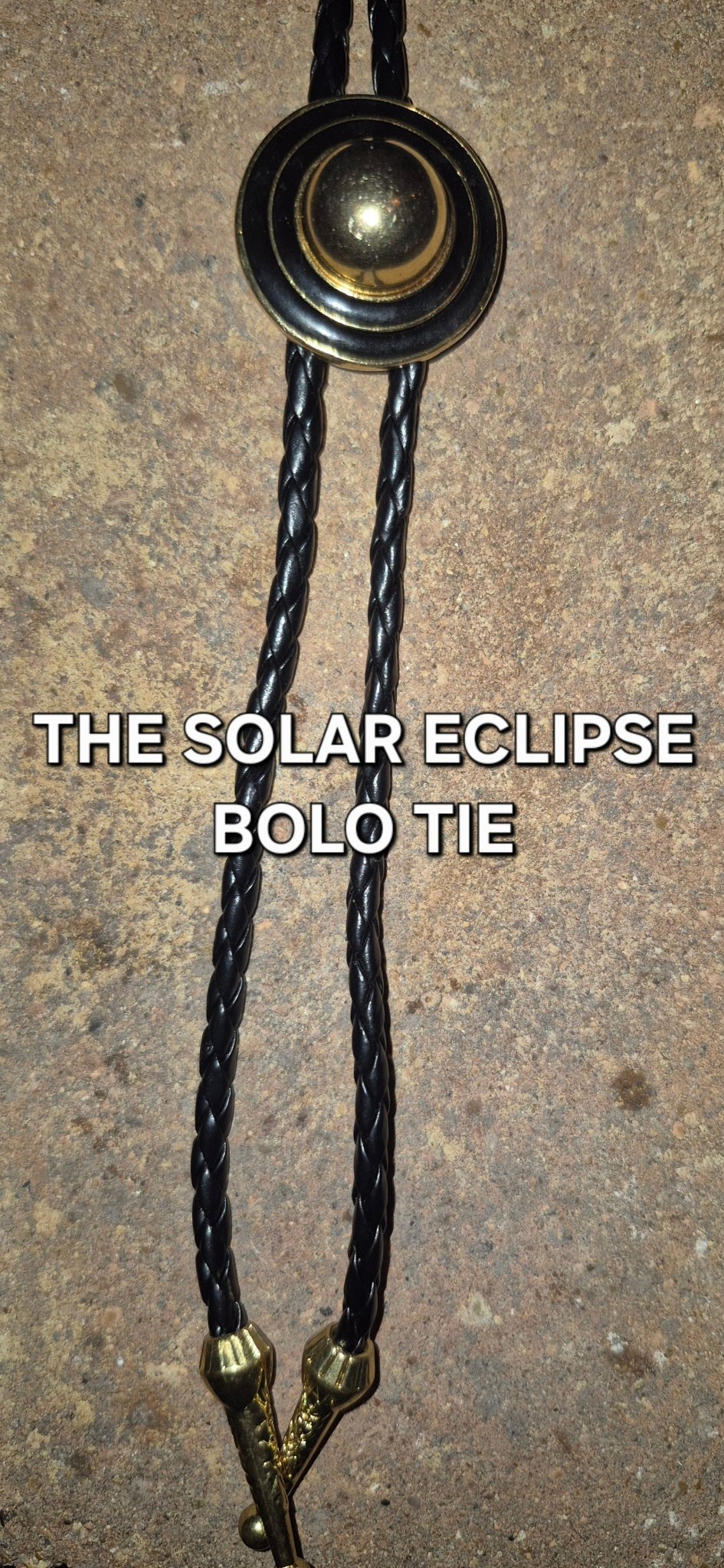 THE SOLAR ECLIPSE BOLO TIE - MIKE'S CUSTOM BOLOS