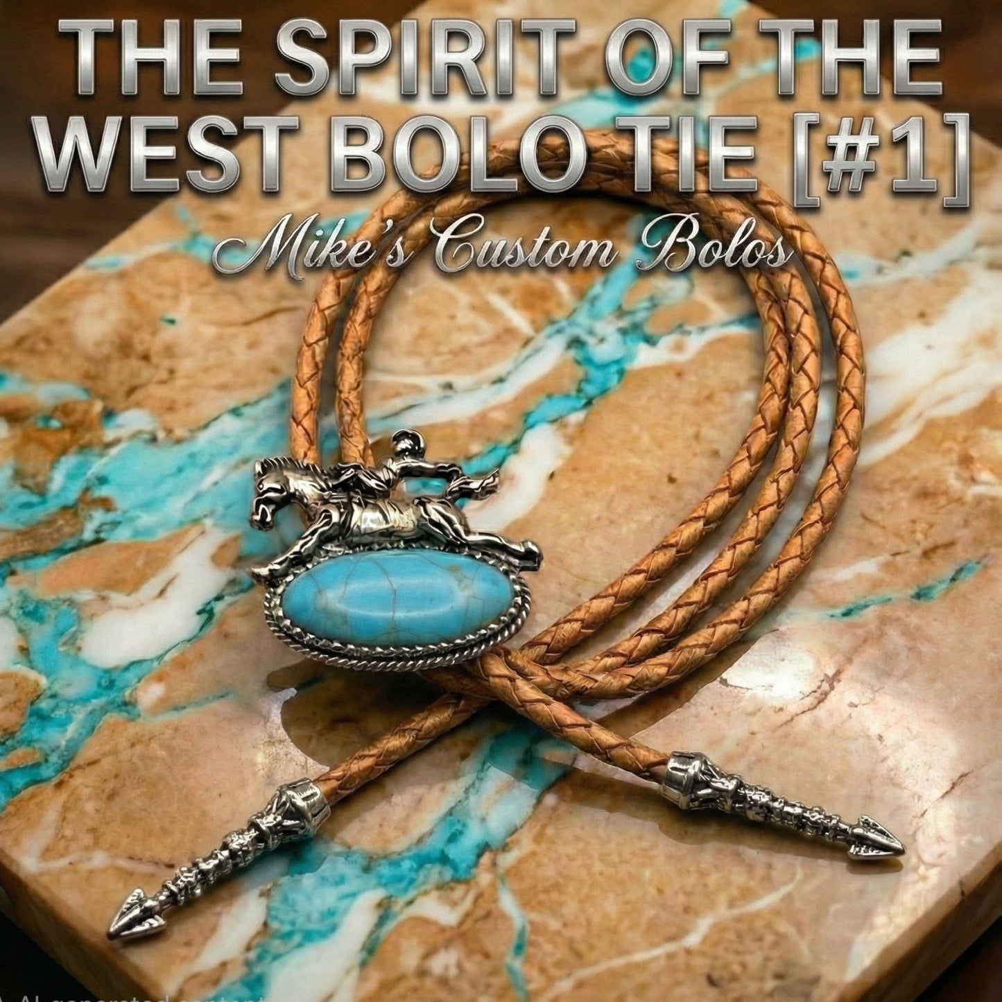 THE SPIRIT OF THE WEST BOLO TIE - MIKE'S CUSTOM BOLOS