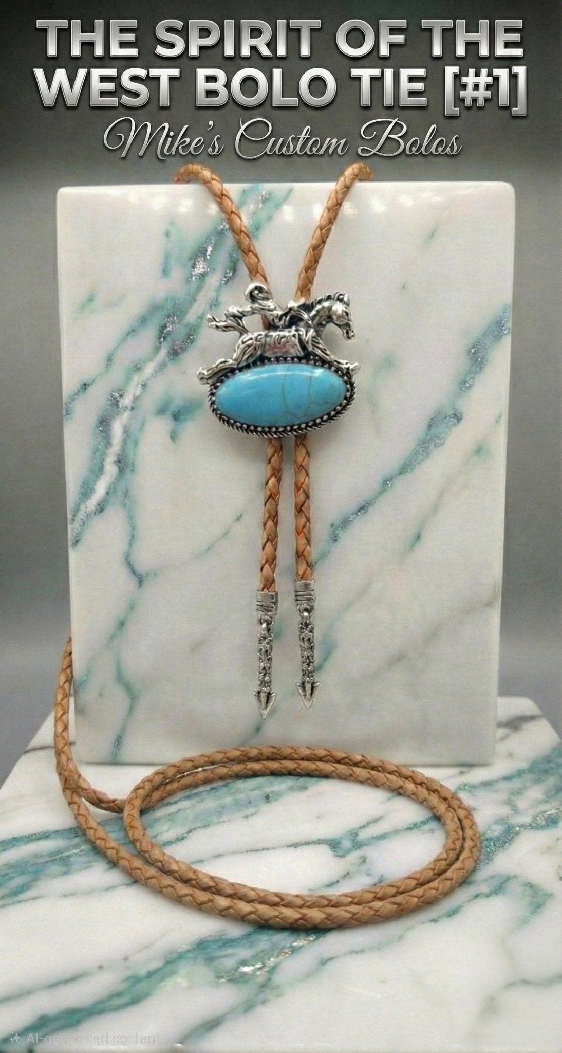 THE SPIRIT OF THE WEST BOLO TIE - MIKE'S CUSTOM BOLOS