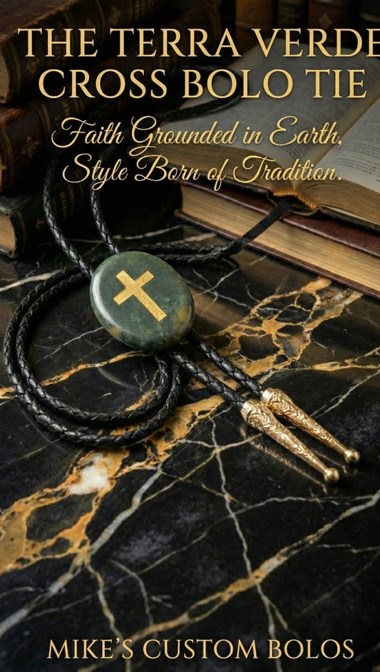 THE TERRA VERDE CROSS BOLO TIE - MIKE'S CUSTOM BOLOS