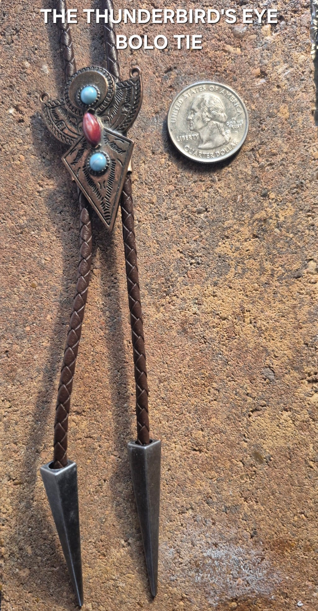 THE THUNDERBIRD'S EYE BOLO TIE - MIKE'S CUSTOM BOLOS