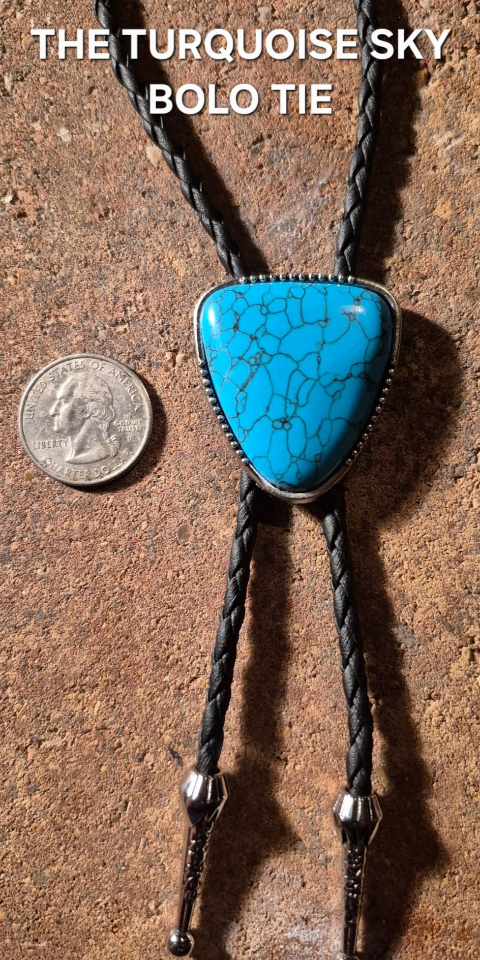 THE TURQUOISE SKY BOLO TIE ~ CAPTURING NATURAL BEAUTY - MIKE'S CUSTOM BOLOS