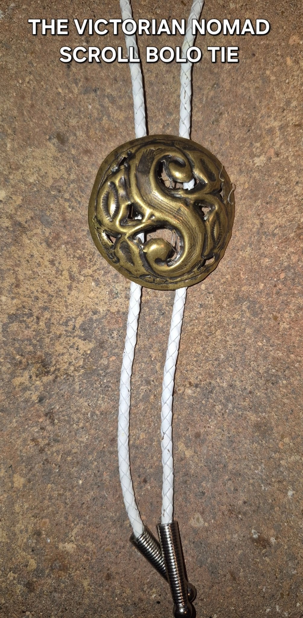 THE VICTORIAN NOMAD SCROLL BOLO TIE - MIKE'S CUSTOM BOLOS